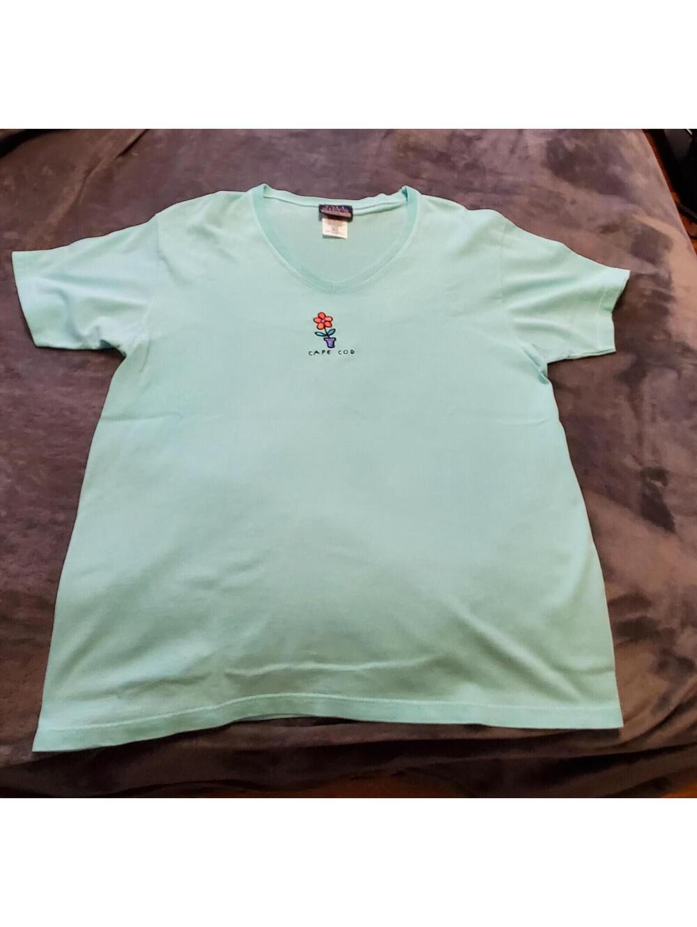 WOMENS MINT GREEN CAPE COD SHIRT - SIZE MEDIUM